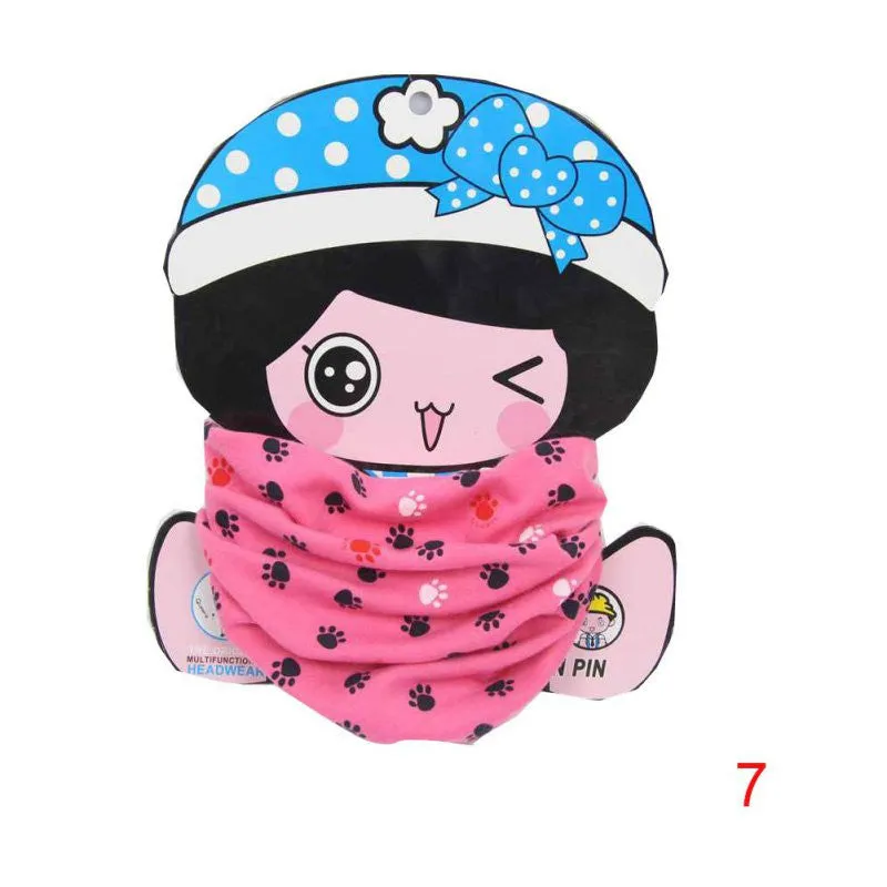 Kids Child Cotton Scarf Baby Scarf 40*20cm Boys Girl O Ring Scarf Children Collar Child Neck Scarf SM6