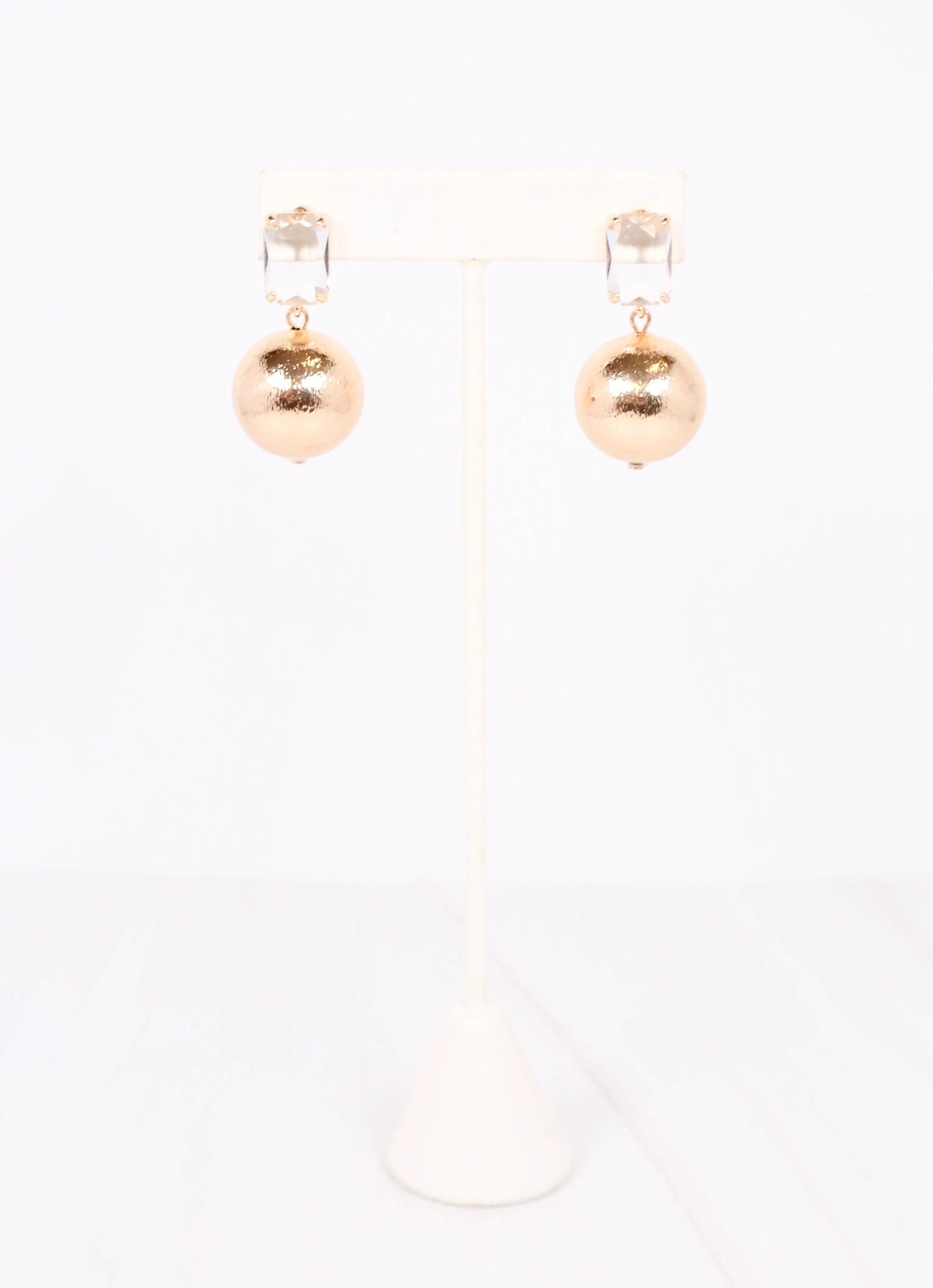 Kings Stone Drop Earring GOLD