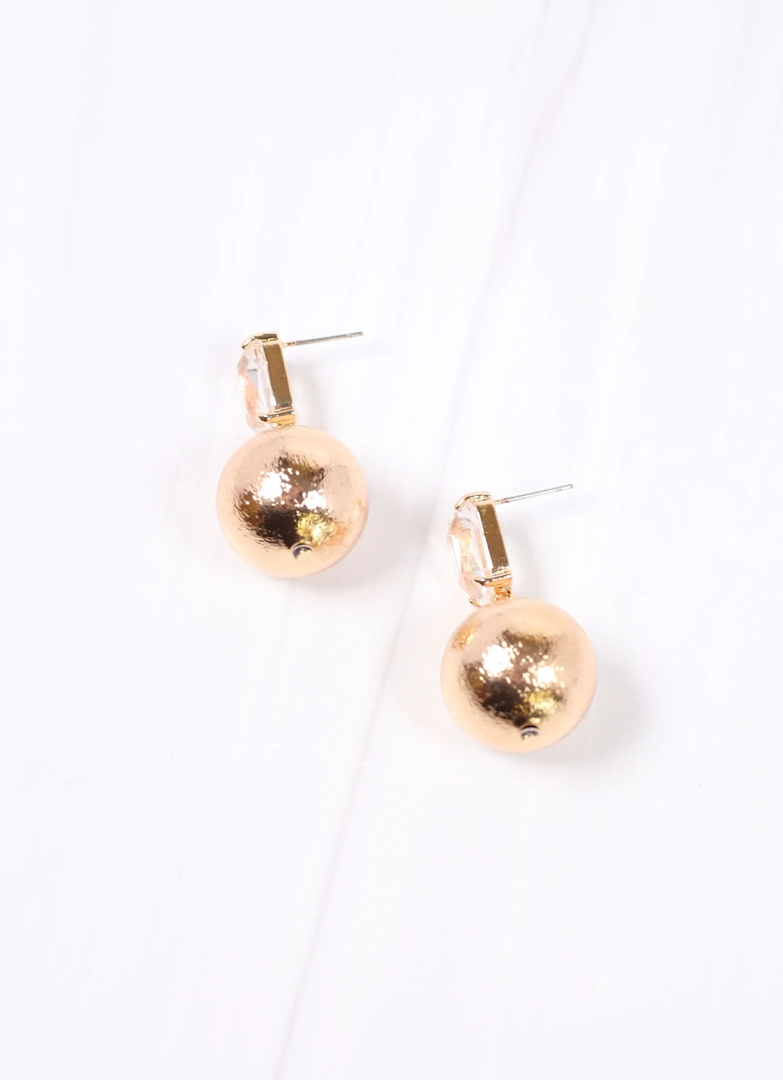 Kings Stone Drop Earring GOLD