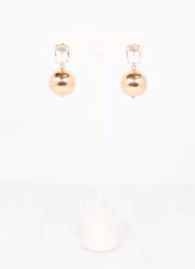 Kings Stone Drop Earring GOLD