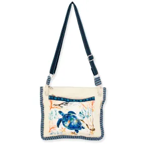 Lena Indigo Turtles Crossbody