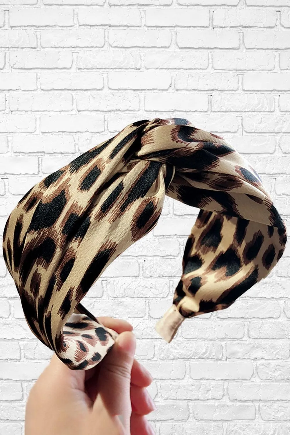 Leopard Print Twist Headband