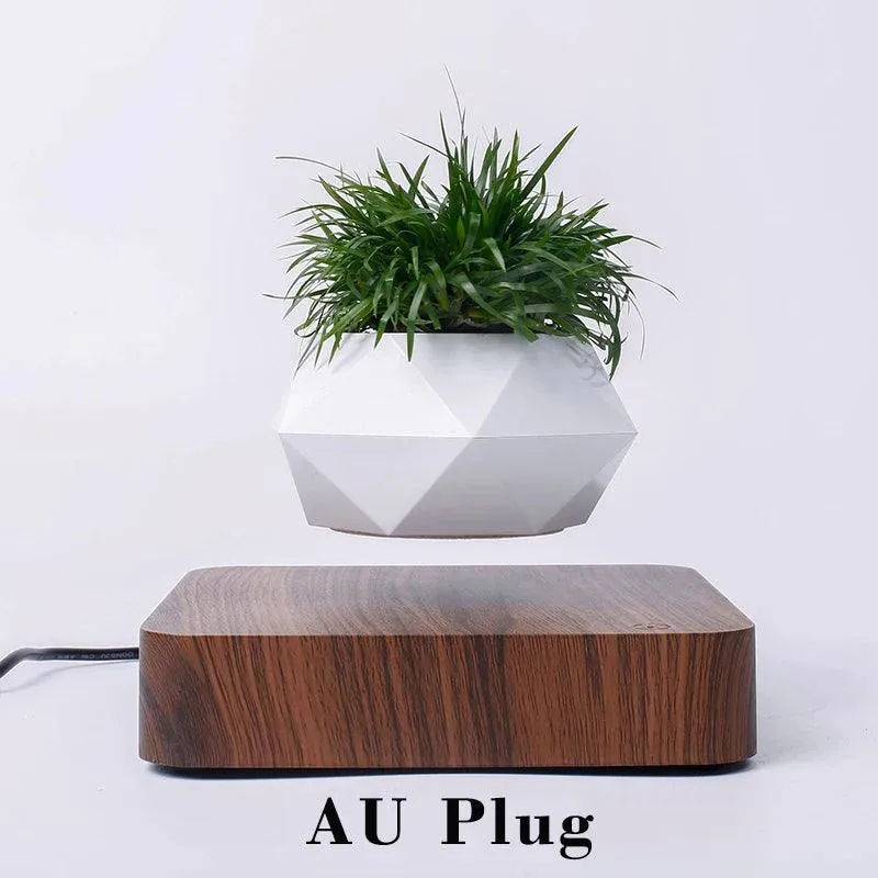 Levitating Air Bonsai Pot Rotation Magnetic Suspension Desk Plant