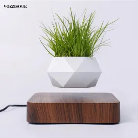 Levitating Air Bonsai Pot Rotation Magnetic Suspension Desk Plant