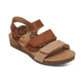  Lilly Multi-AdjustaStrap Sandal in Walnut  