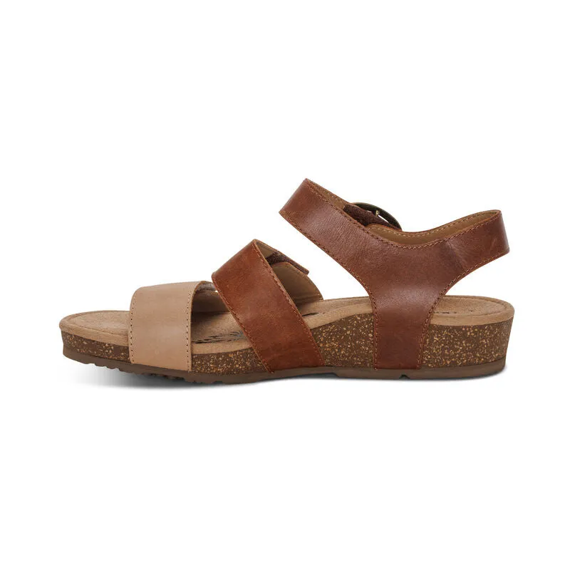  Lilly Multi-AdjustaStrap Sandal in Walnut  