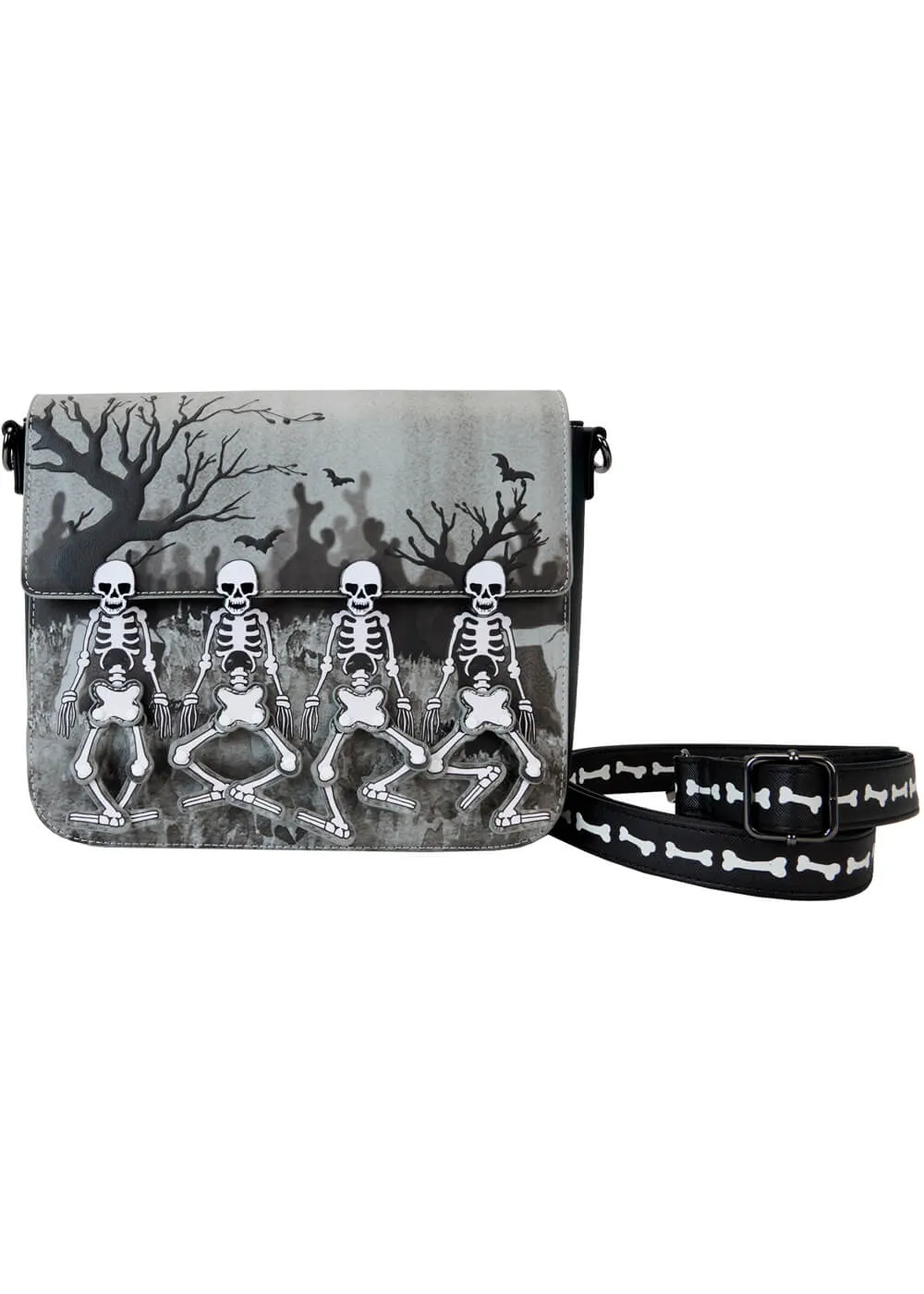 Loungefly Disney Skeleton Dance Shoulderbag Black