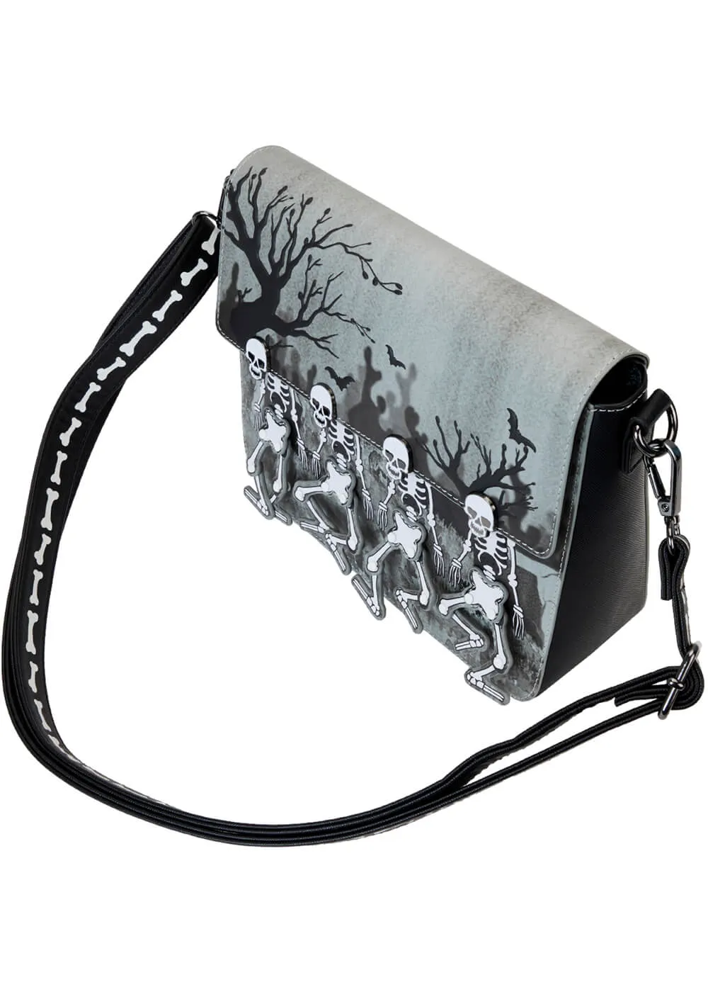 Loungefly Disney Skeleton Dance Shoulderbag Black