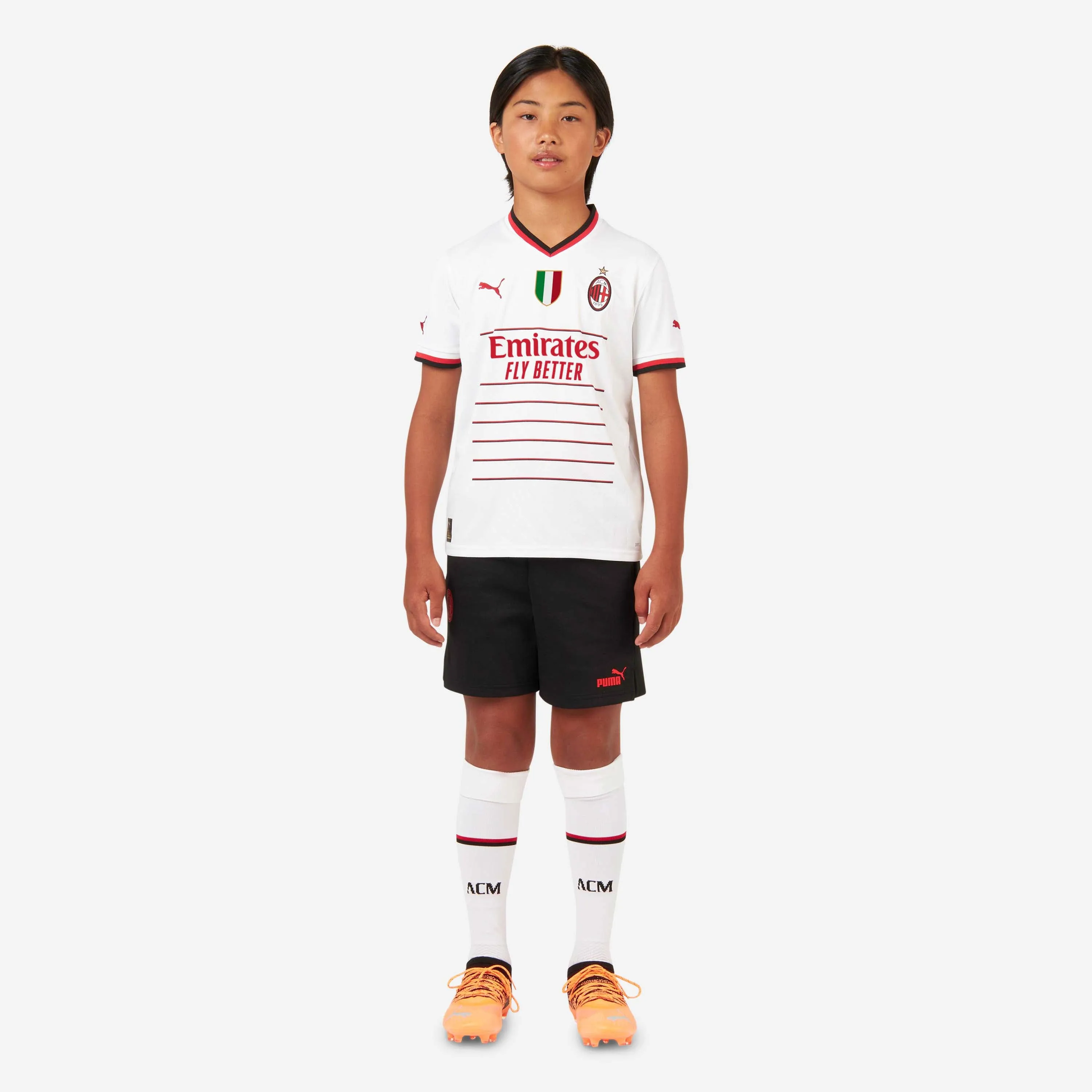 MAGLIA MILAN GARA AWAY BAMBINO REPLICA 2022/23