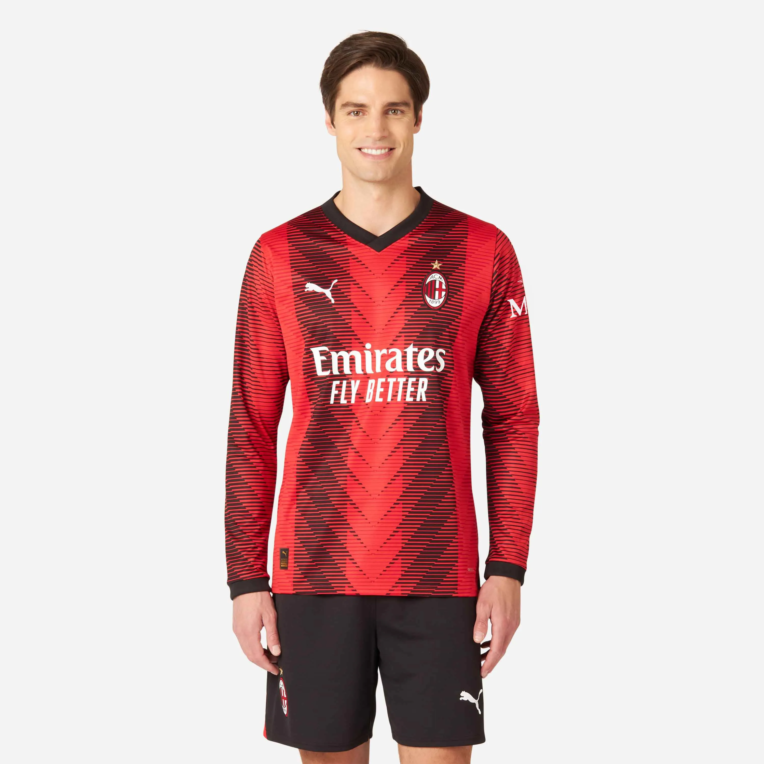 MAGLIA MILAN GARA HOME 2023/24 A MANICHE LUNGHE