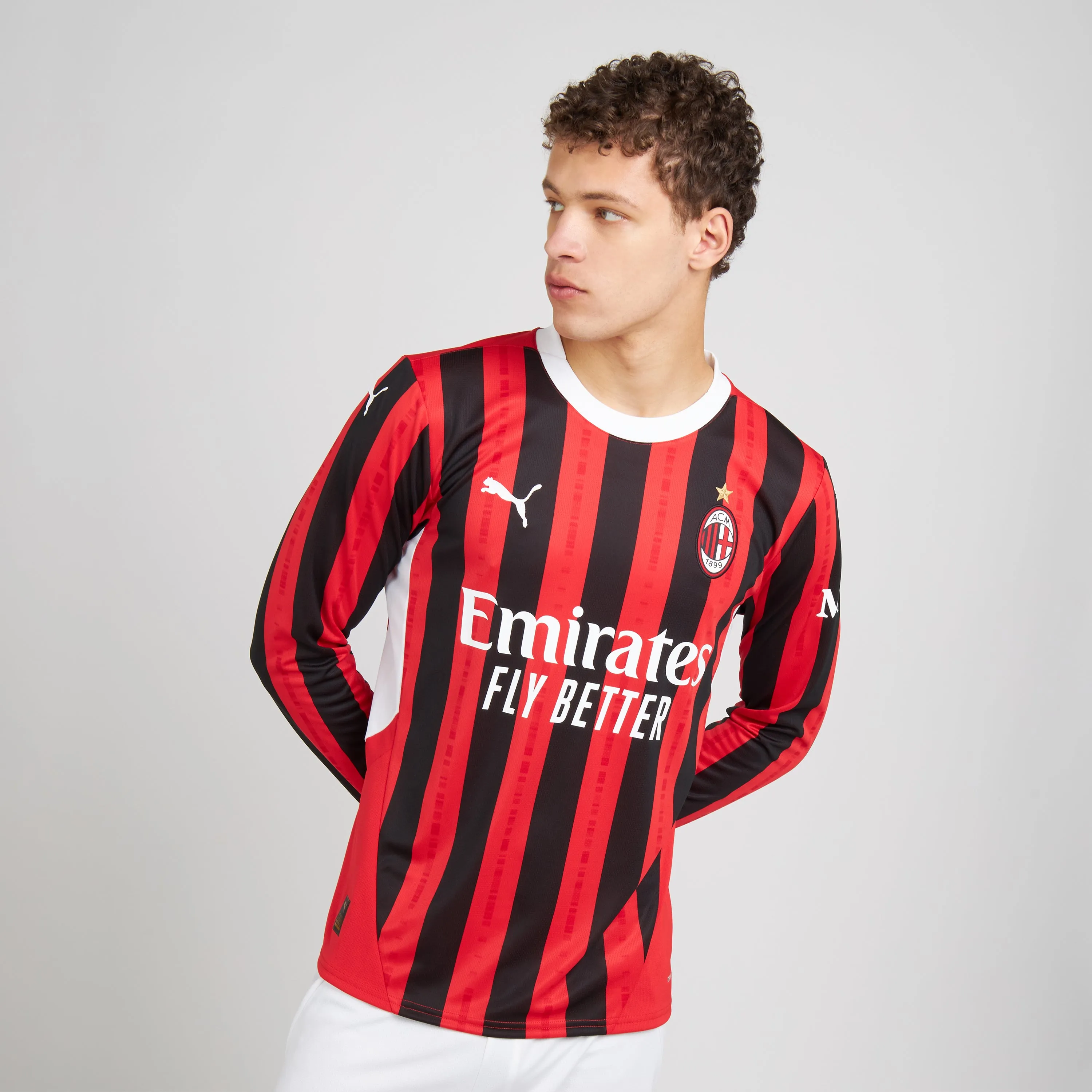 MAGLIA MILAN GARA HOME 2024/25 A MANICHE LUNGHE