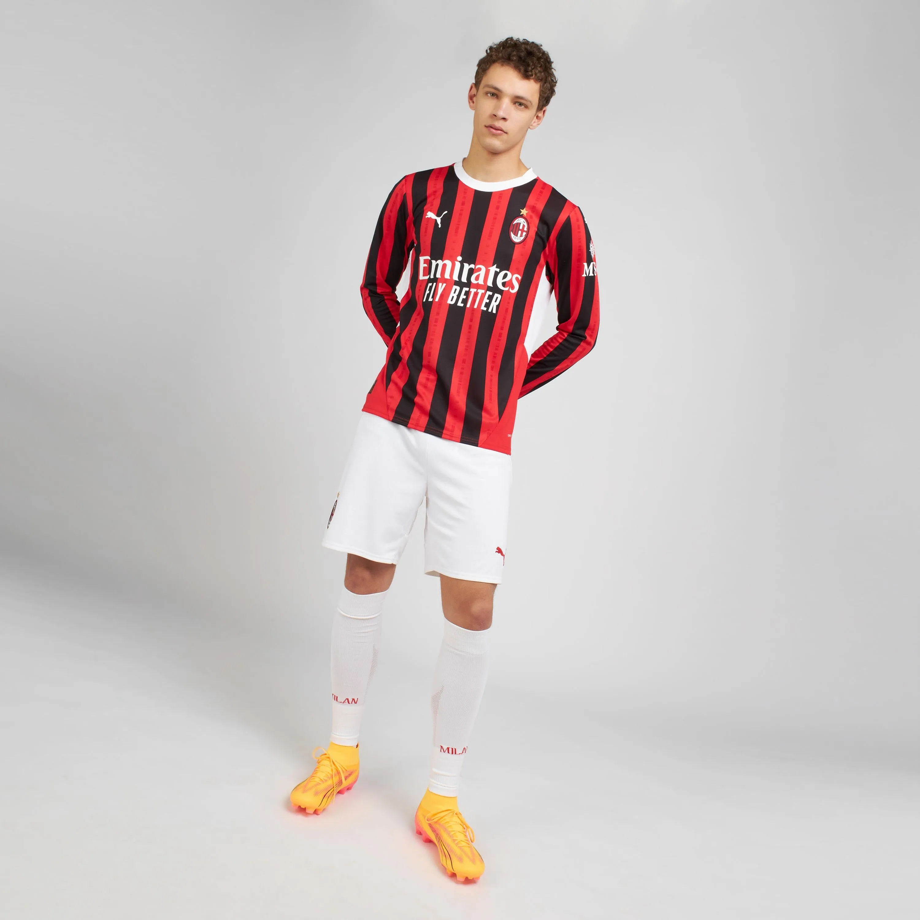 MAGLIA MILAN GARA HOME 2024/25 A MANICHE LUNGHE