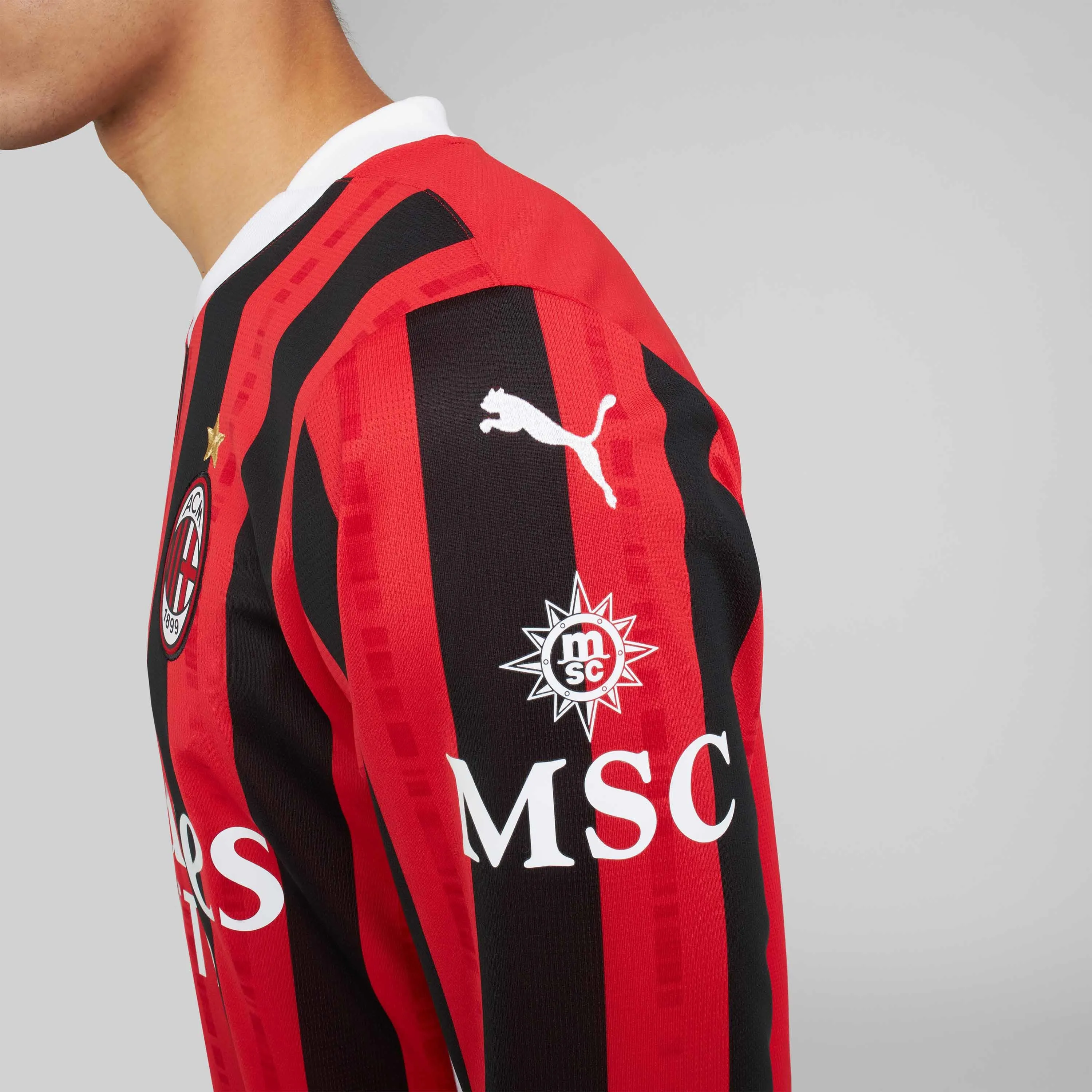 MAGLIA MILAN GARA HOME 2024/25 A MANICHE LUNGHE