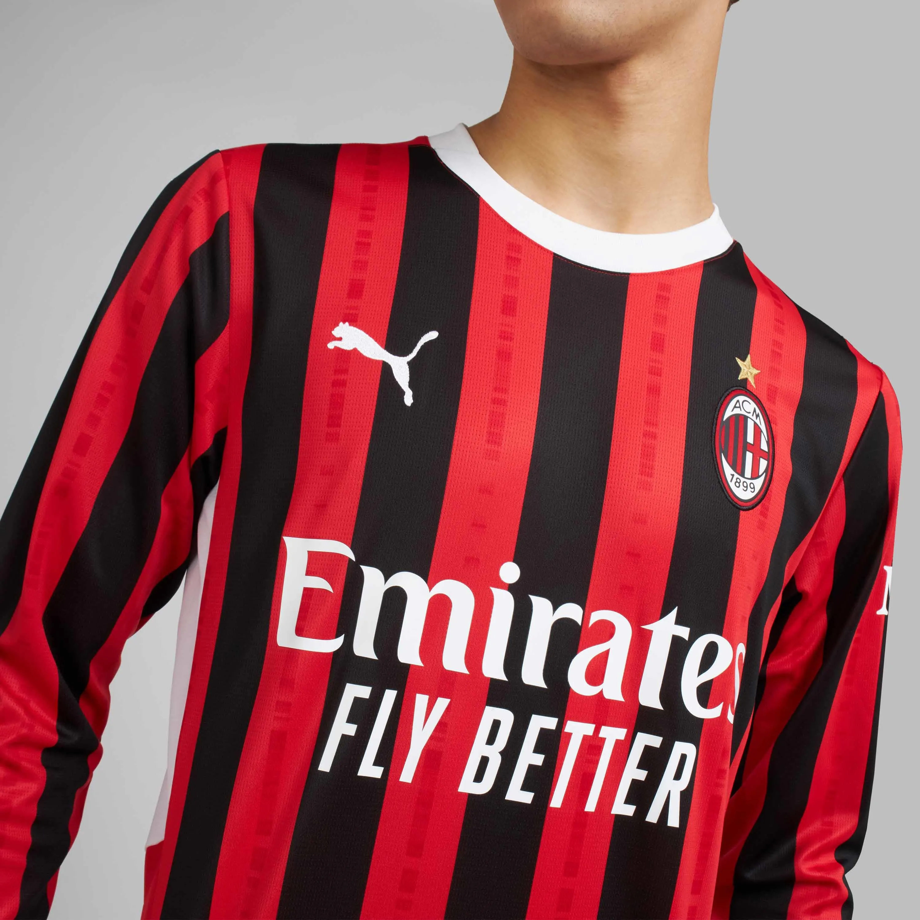 MAGLIA MILAN GARA HOME 2024/25 A MANICHE LUNGHE