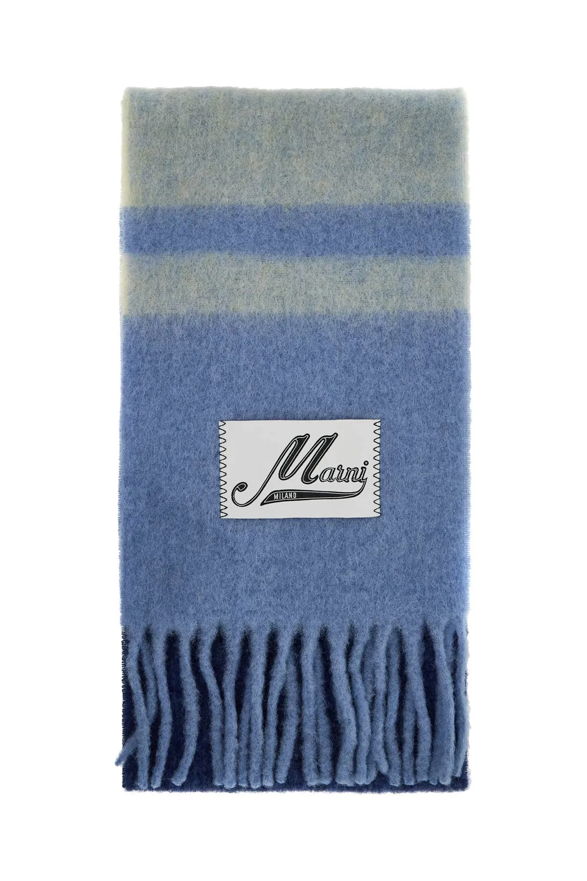 Marni Mohair Scarf For Stylish   Blue