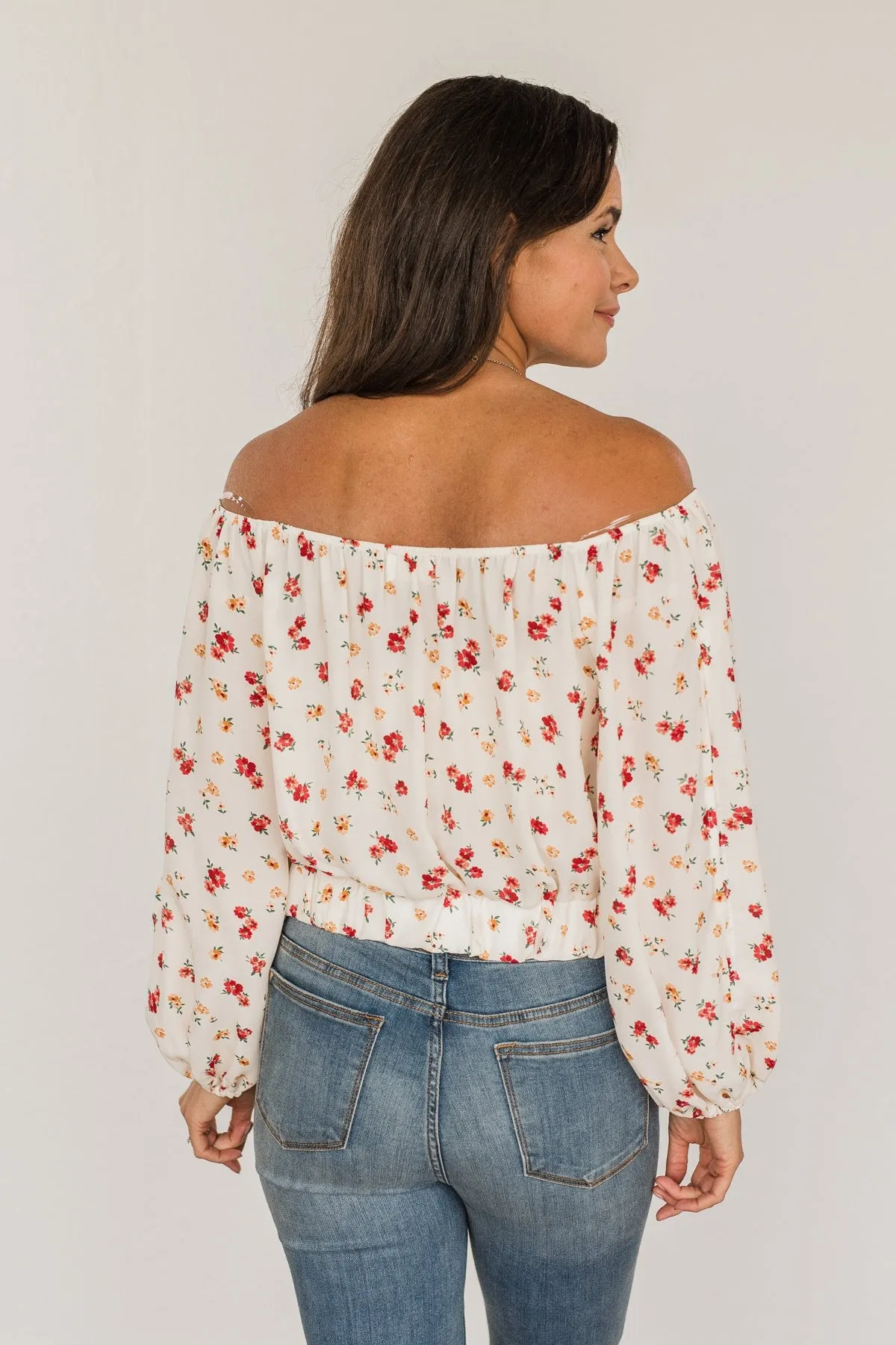 Match Made In Heaven Off The Shoulder Blouse- Cream