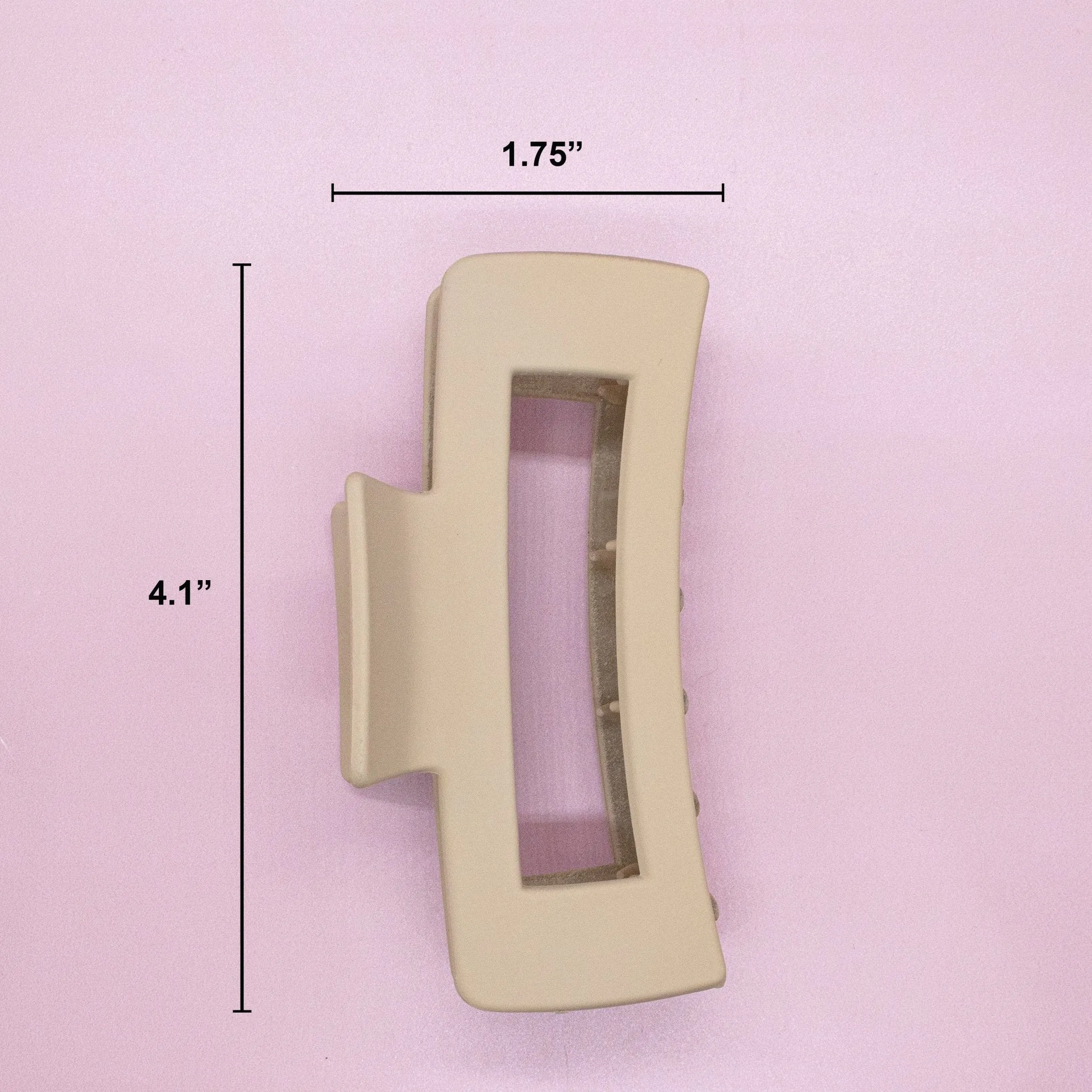 Matte Hair Claw Clip - Large Square