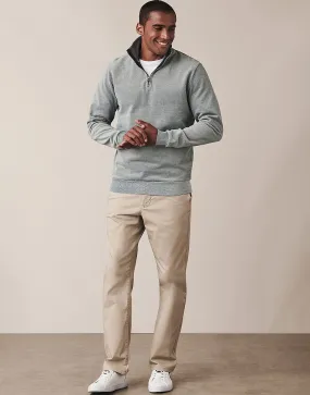 Men's Birdseye Half Zip Sweatshirt from Crew Clothing Company