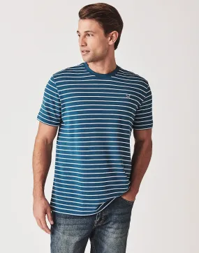 Men's Marshaw Pique Stripe T-Shirt from Crew Clothing Company