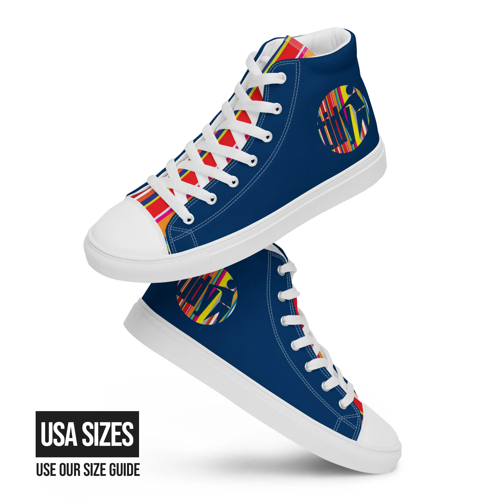 Men’s Stripe Logo Hi Top Shoes