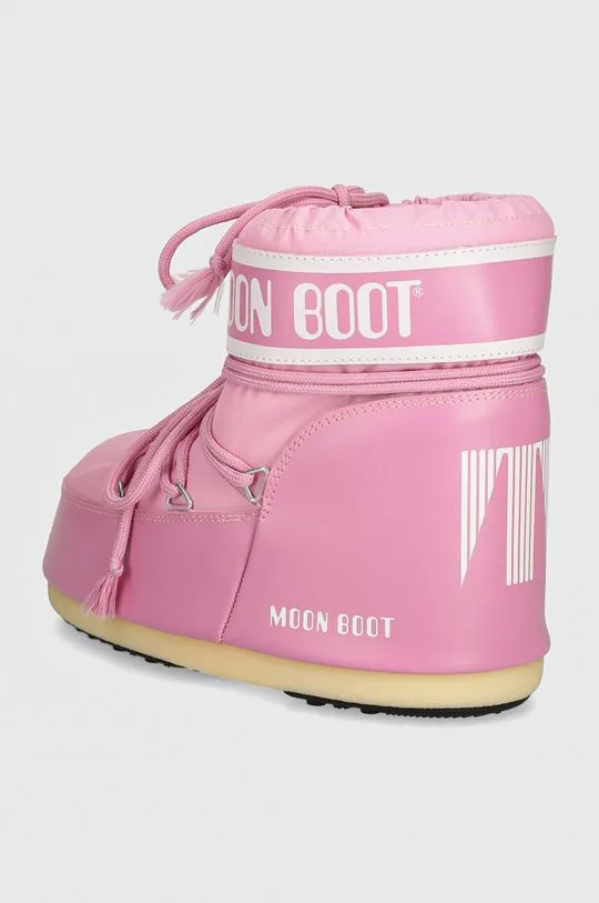 Moon Boot snow boots MB ICON LOW NYLON pink color 80D1409340 J001