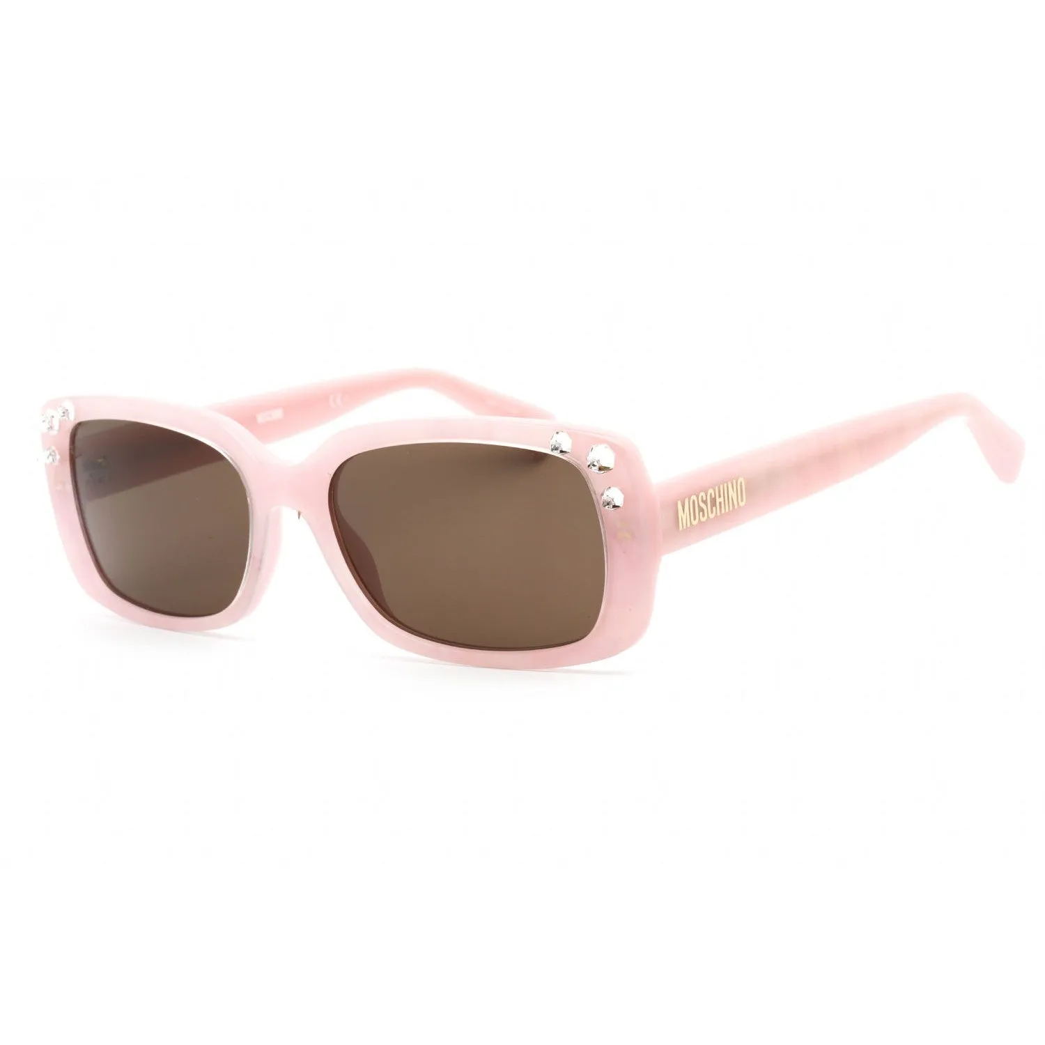 Moschino MOS107/S Sunglasses Pink / Brown Women's