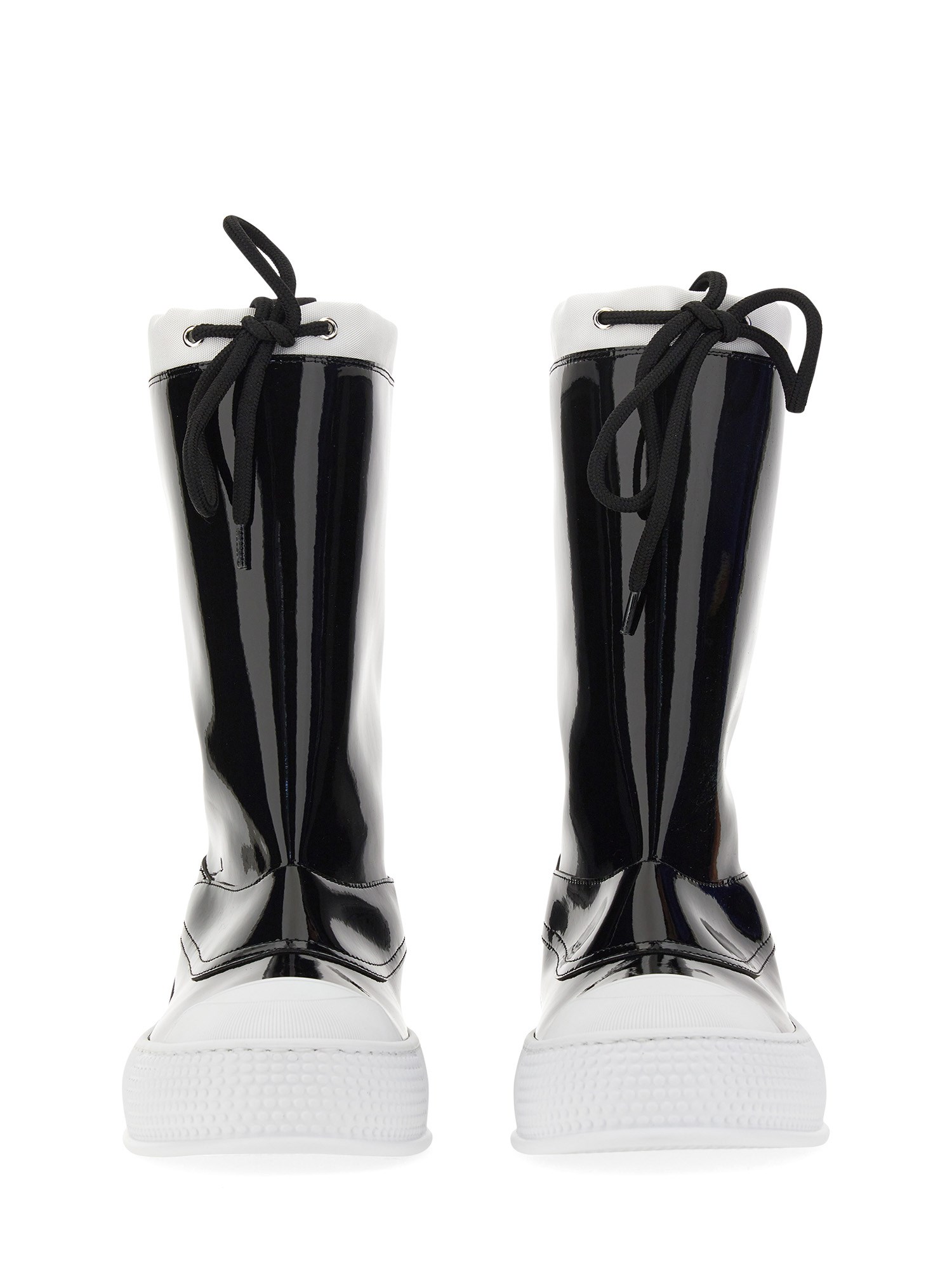 MOSCHINO    VINYL BOOT WITH LOGO