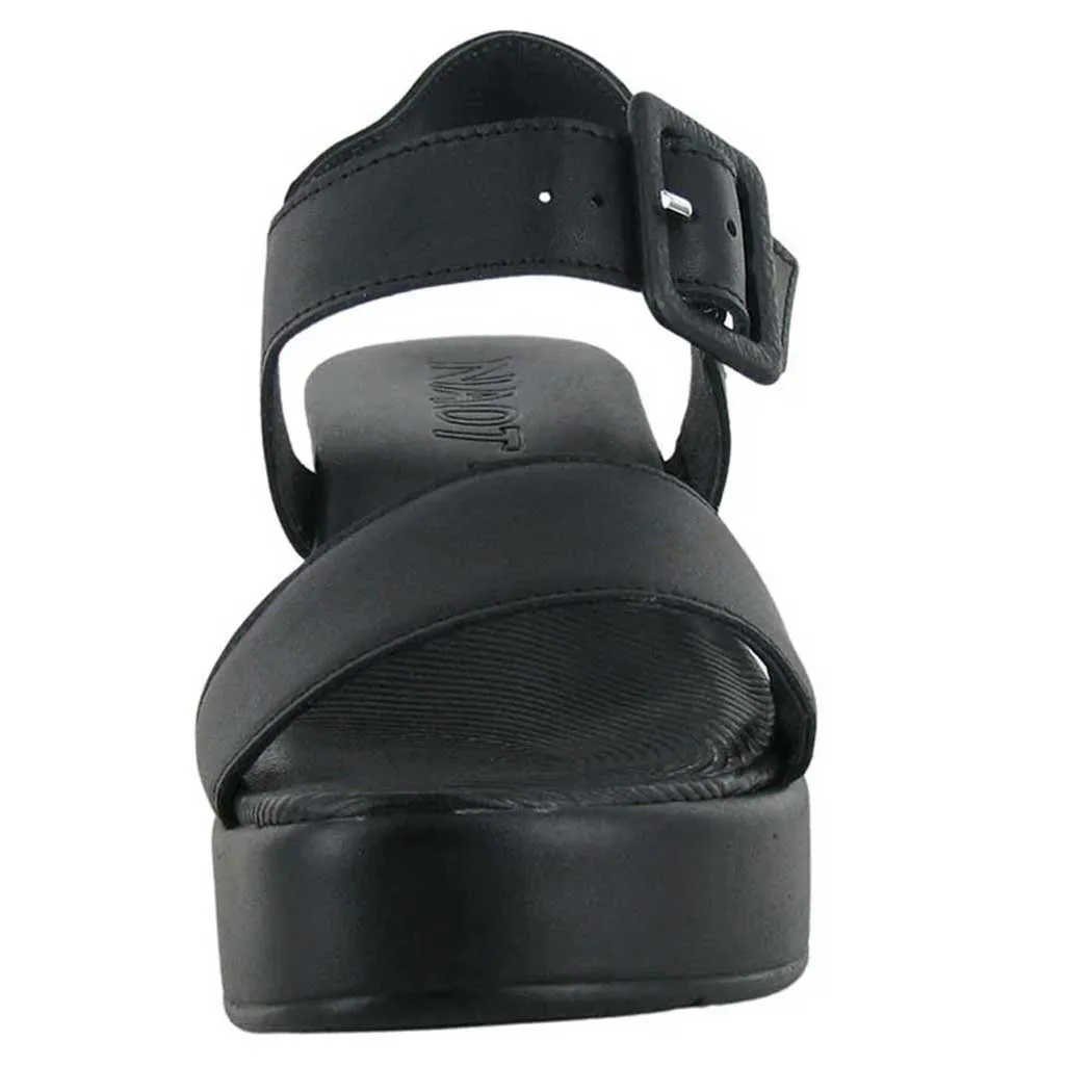 Naot Glamour Platform Sandal Jet Black (Women's)