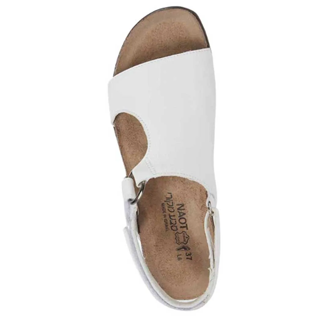 Naot Olivia Sandal Soft White Leather (Women's)