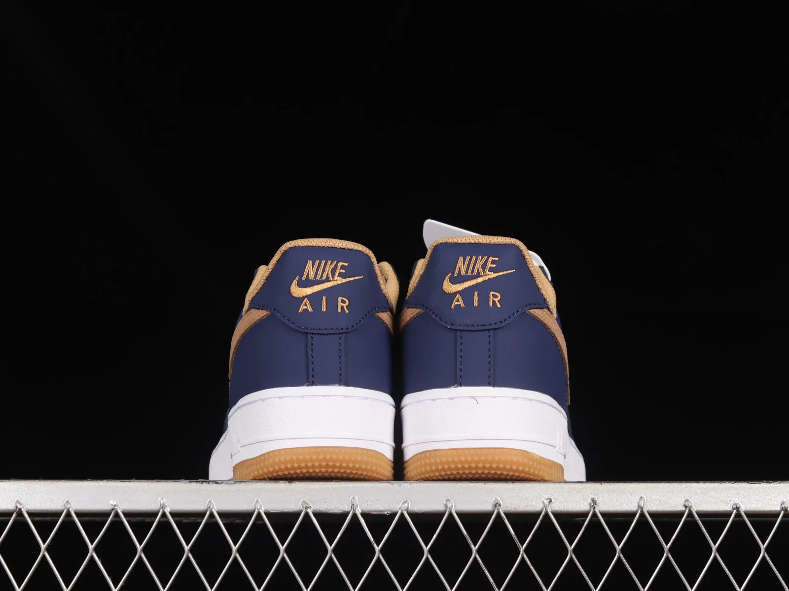 Nike Air Force 1 07 Low Denim Blue Brown White Gold DD1259-400