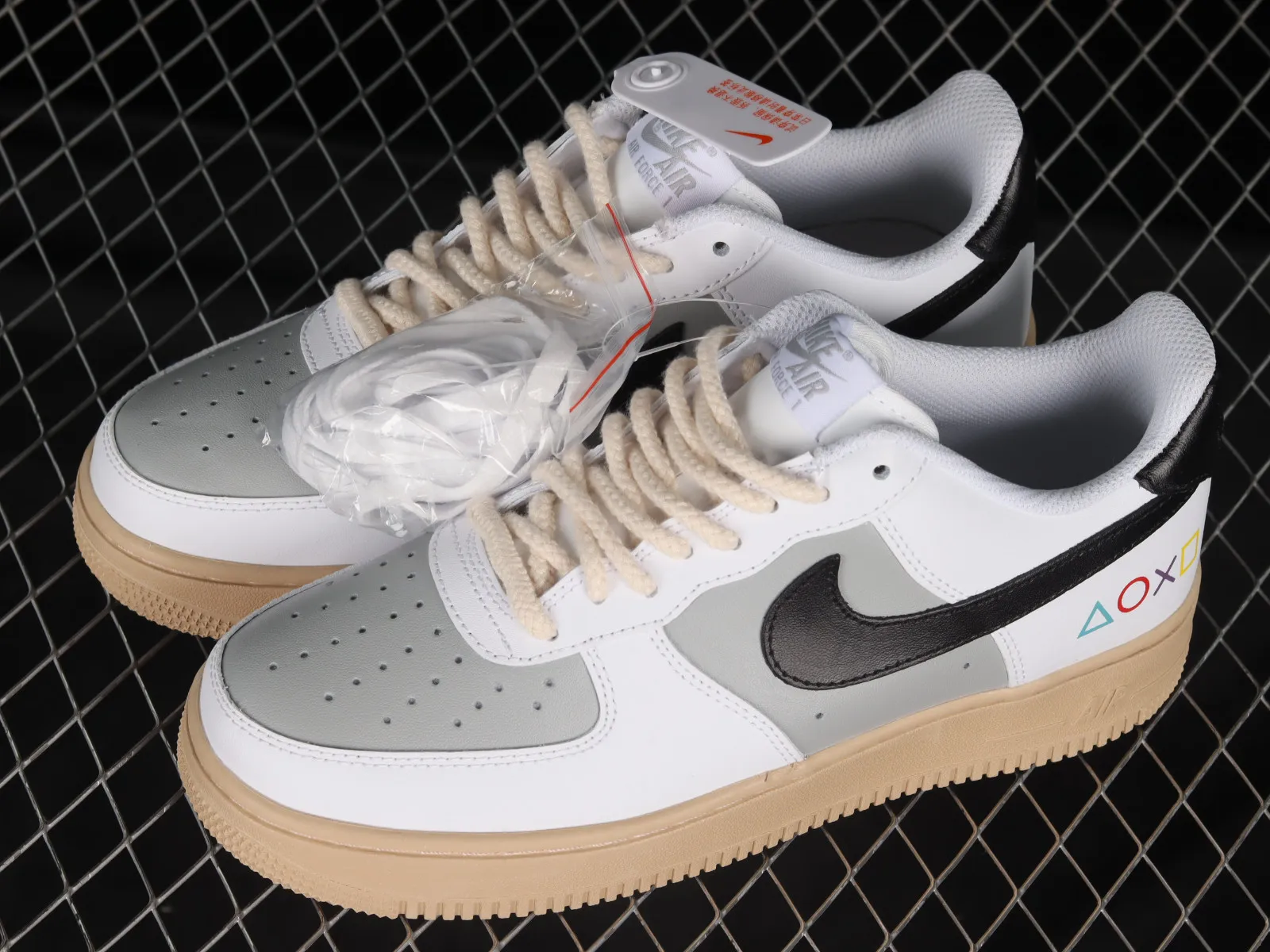 Nike Air Force 1 07 Low White Black Brown Dark Grey AF2288-002