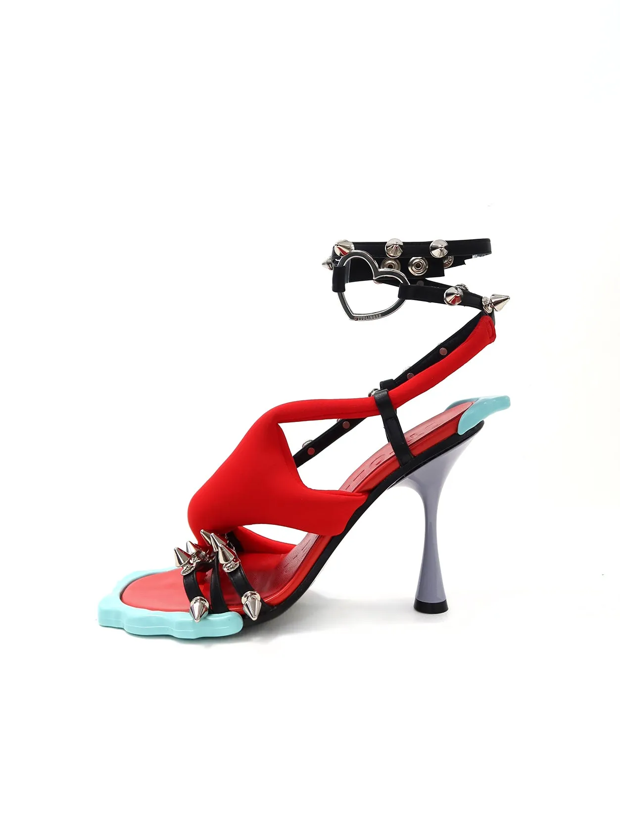 Ottolinger Studded Red Flower Heels