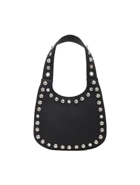 Panconesi Black Diamanti Small Saddle Bag