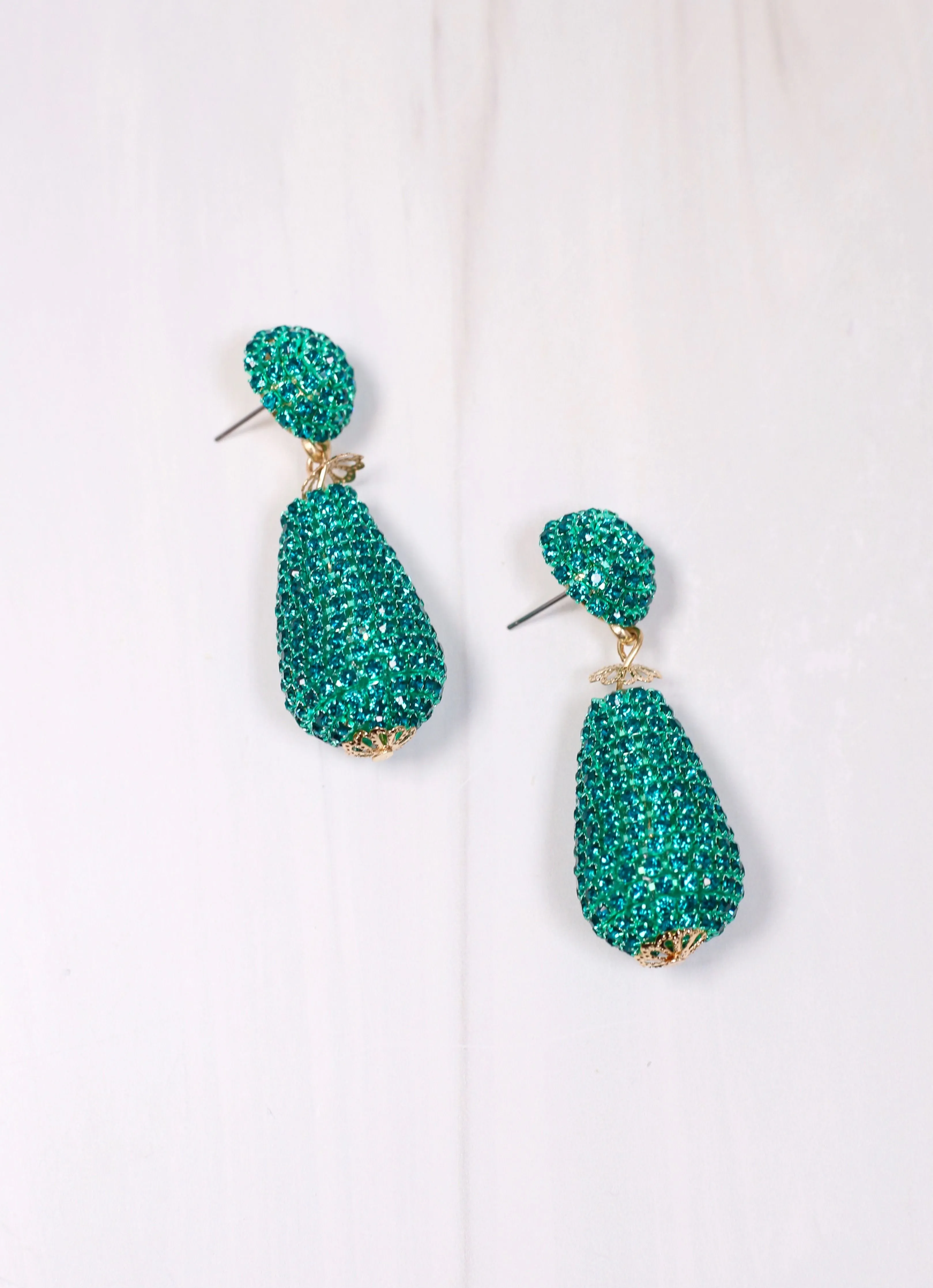 Perrot CZ Drop Earring TURQUOISE