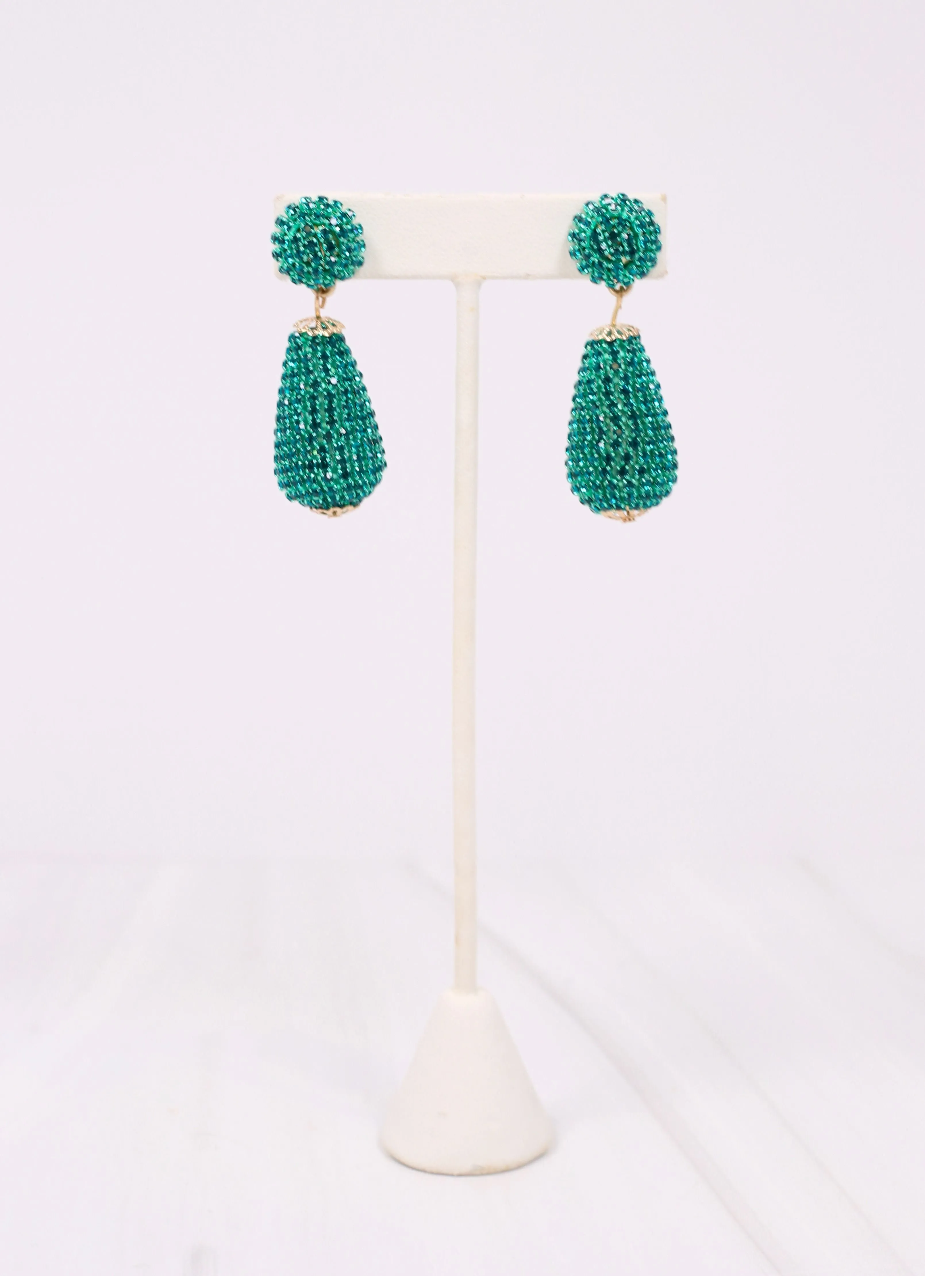 Perrot CZ Drop Earring TURQUOISE