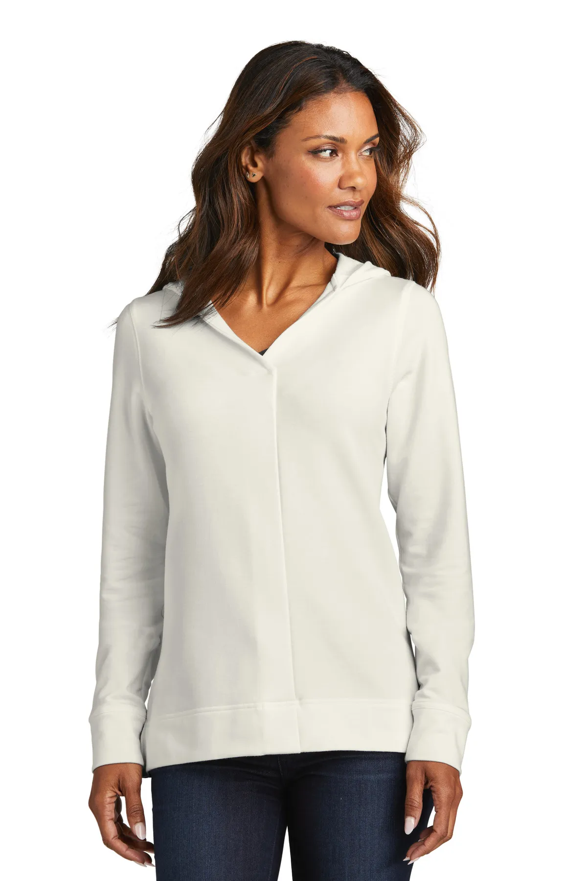 Port Authority Clothing LK826 Port Authority Ladies Microterry Pullover Hoodie SKU: LK826