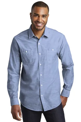 Port Authority Clothing W380 Port Authority Slub Chambray Shirt SKU: W380