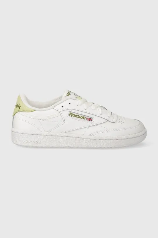 Reebok leather sneakers Club C 85 white color