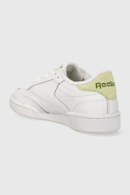 Reebok leather sneakers Club C 85 white color