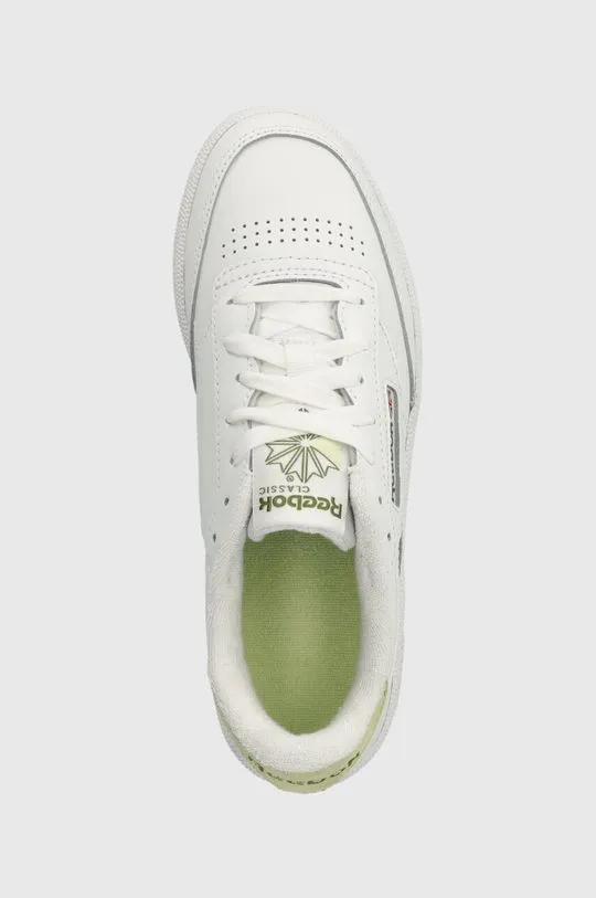 Reebok leather sneakers Club C 85 white color