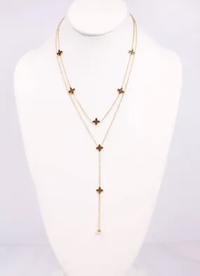 Robina Layered Y Necklace GOLD