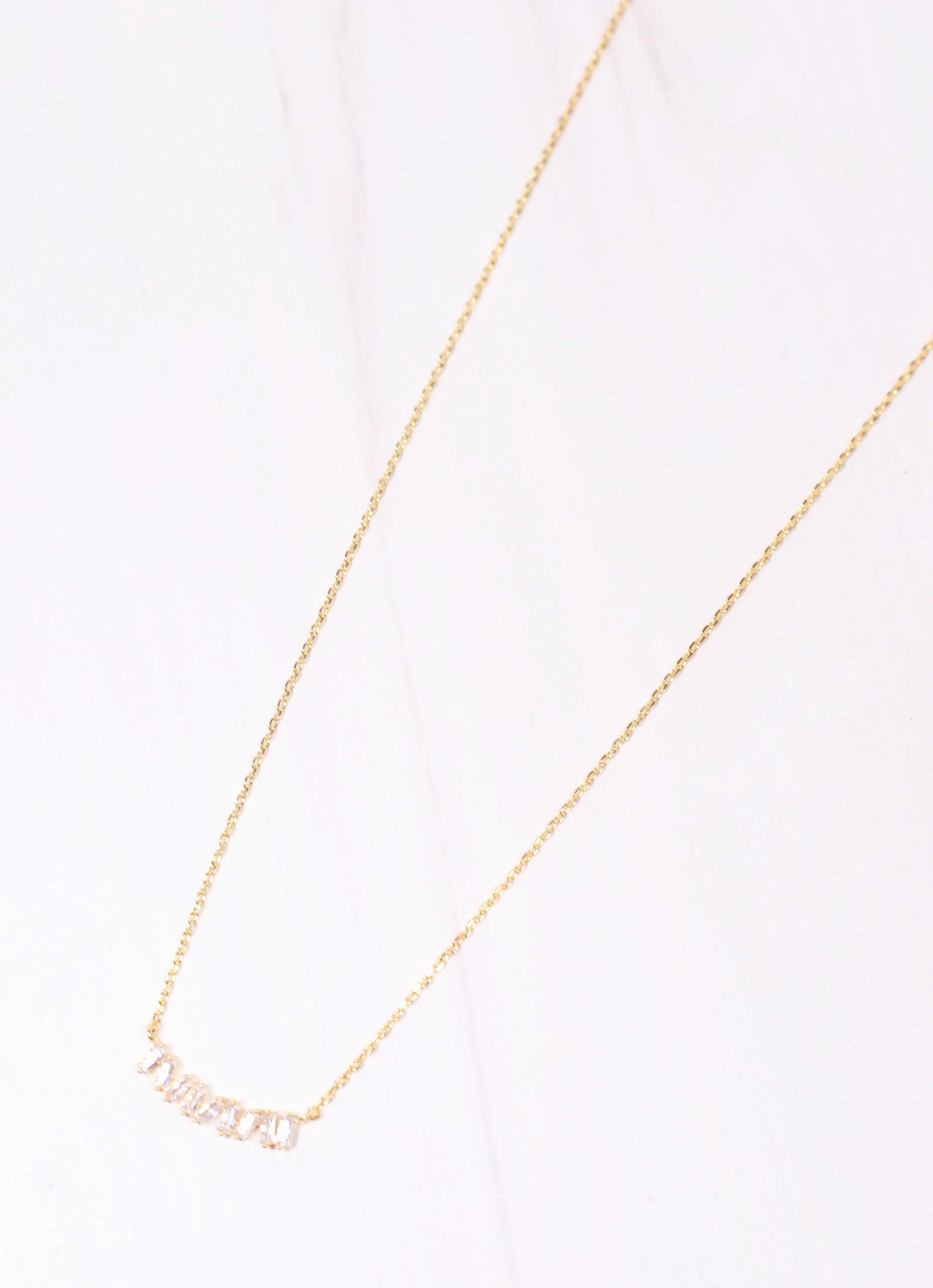 Rosslyn CZ Necklace GOLD