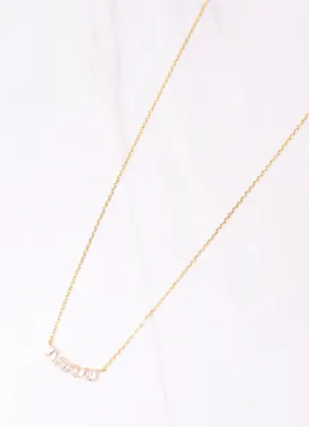 Rosslyn CZ Necklace GOLD