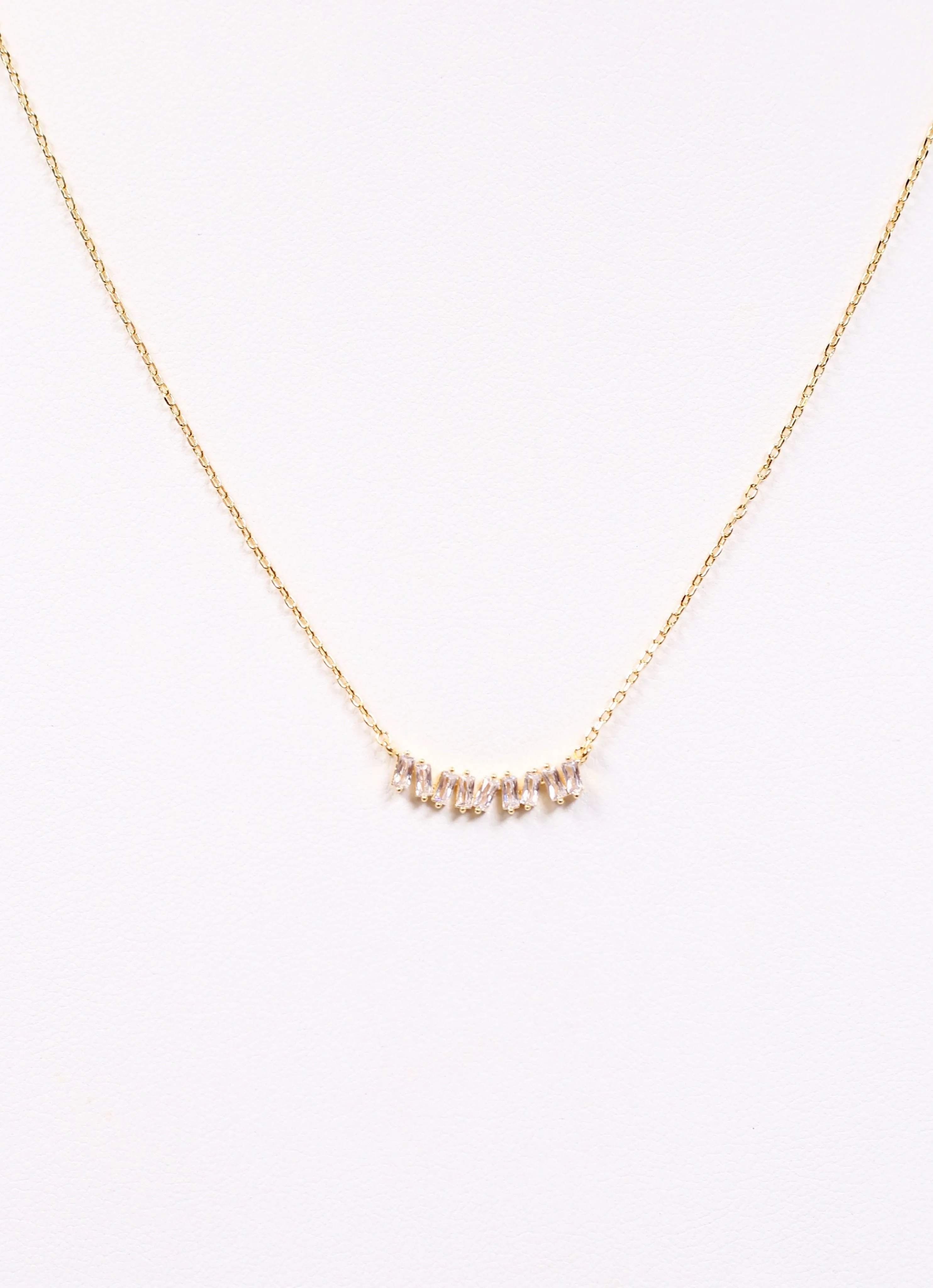 Rosslyn CZ Necklace GOLD