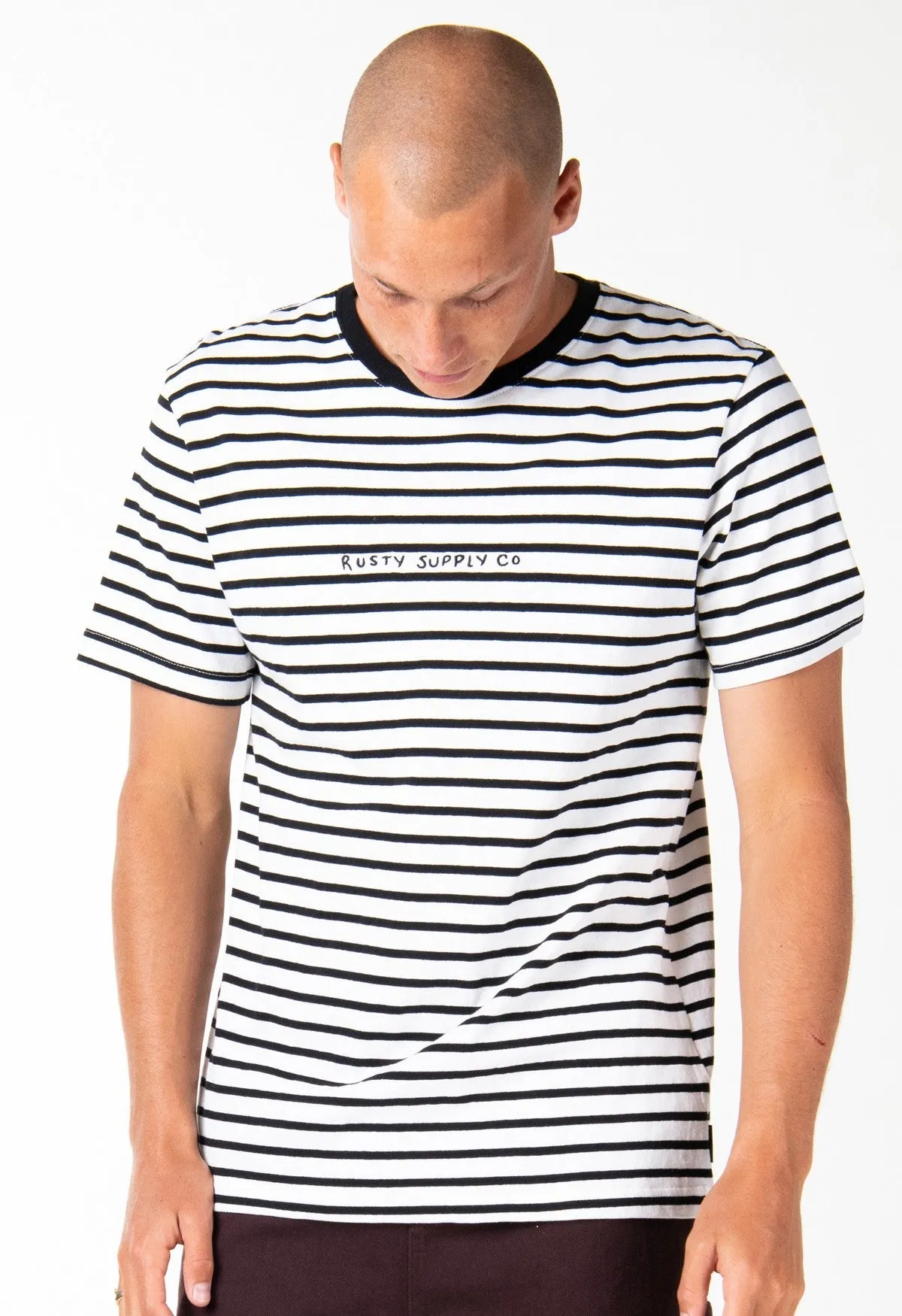 Rusty US SUBWAY SHORT SLEEVE TEE - BLACK