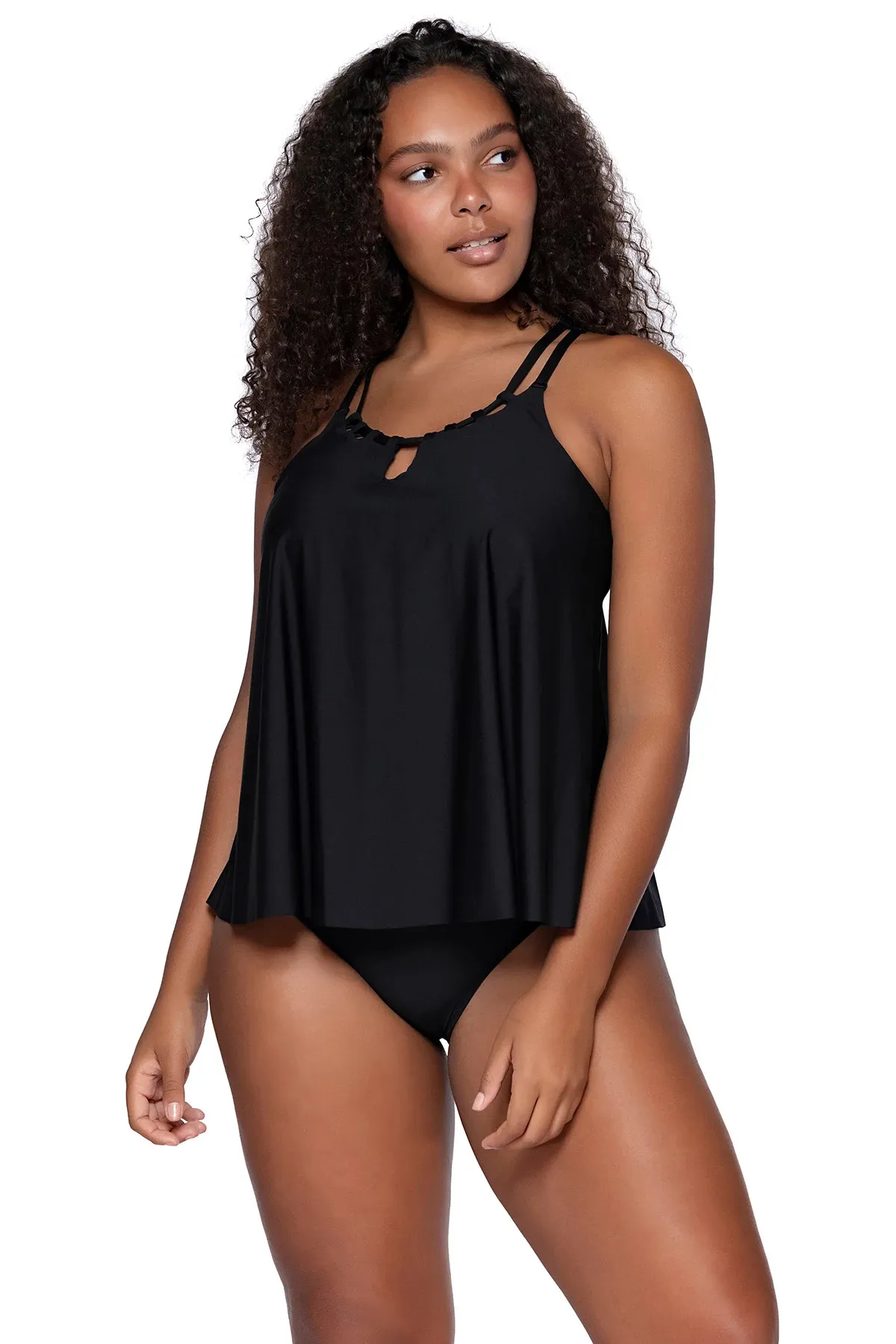 Sadie High Neck Tankini Top