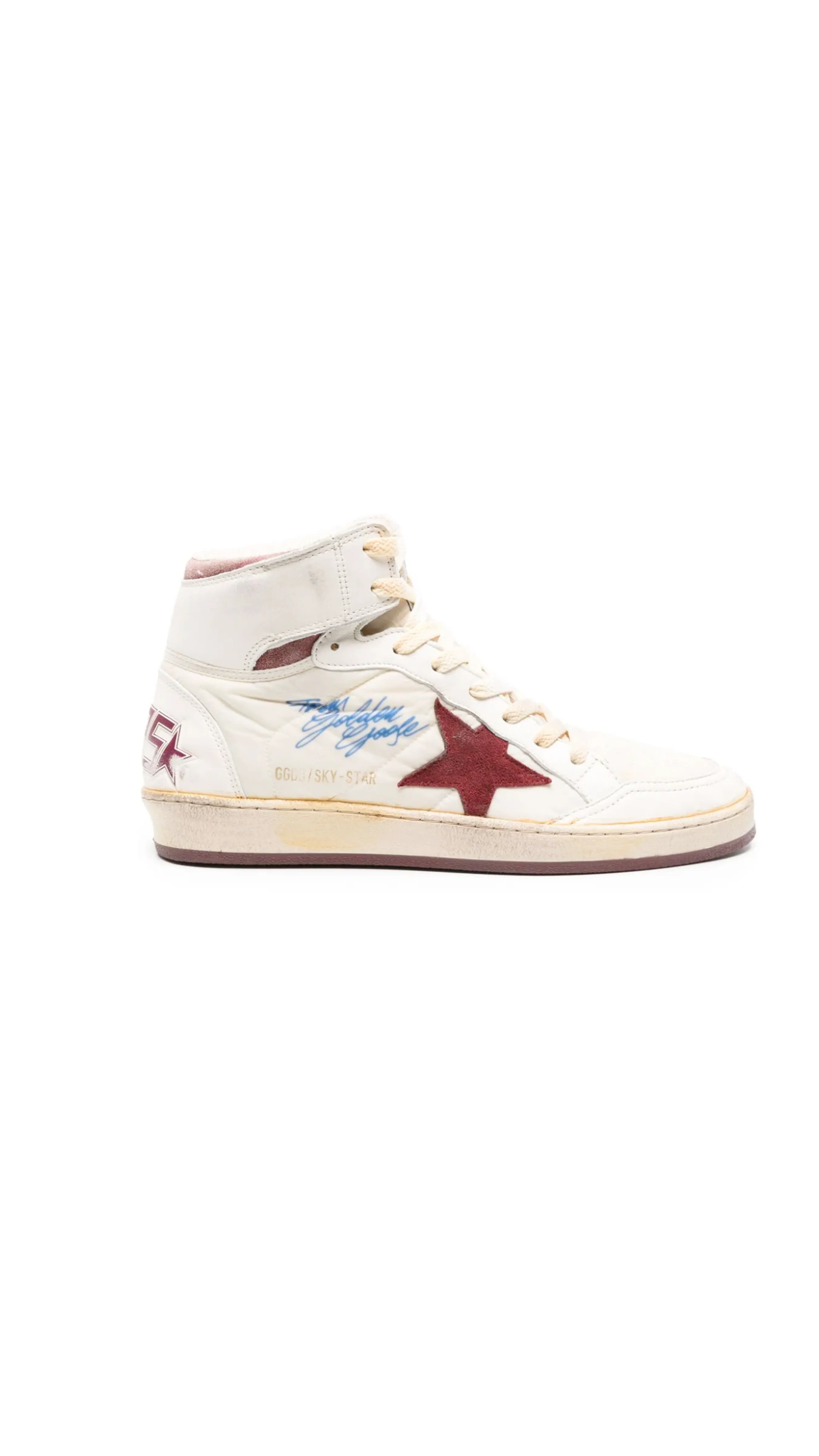 Sky-Star Sneakers - Beige/Pomegranate