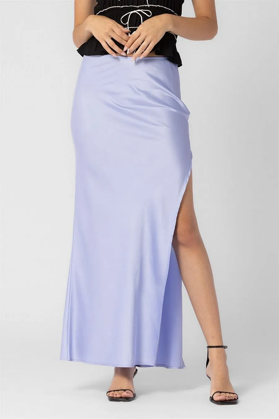 Slip Skirt in Ice Blue