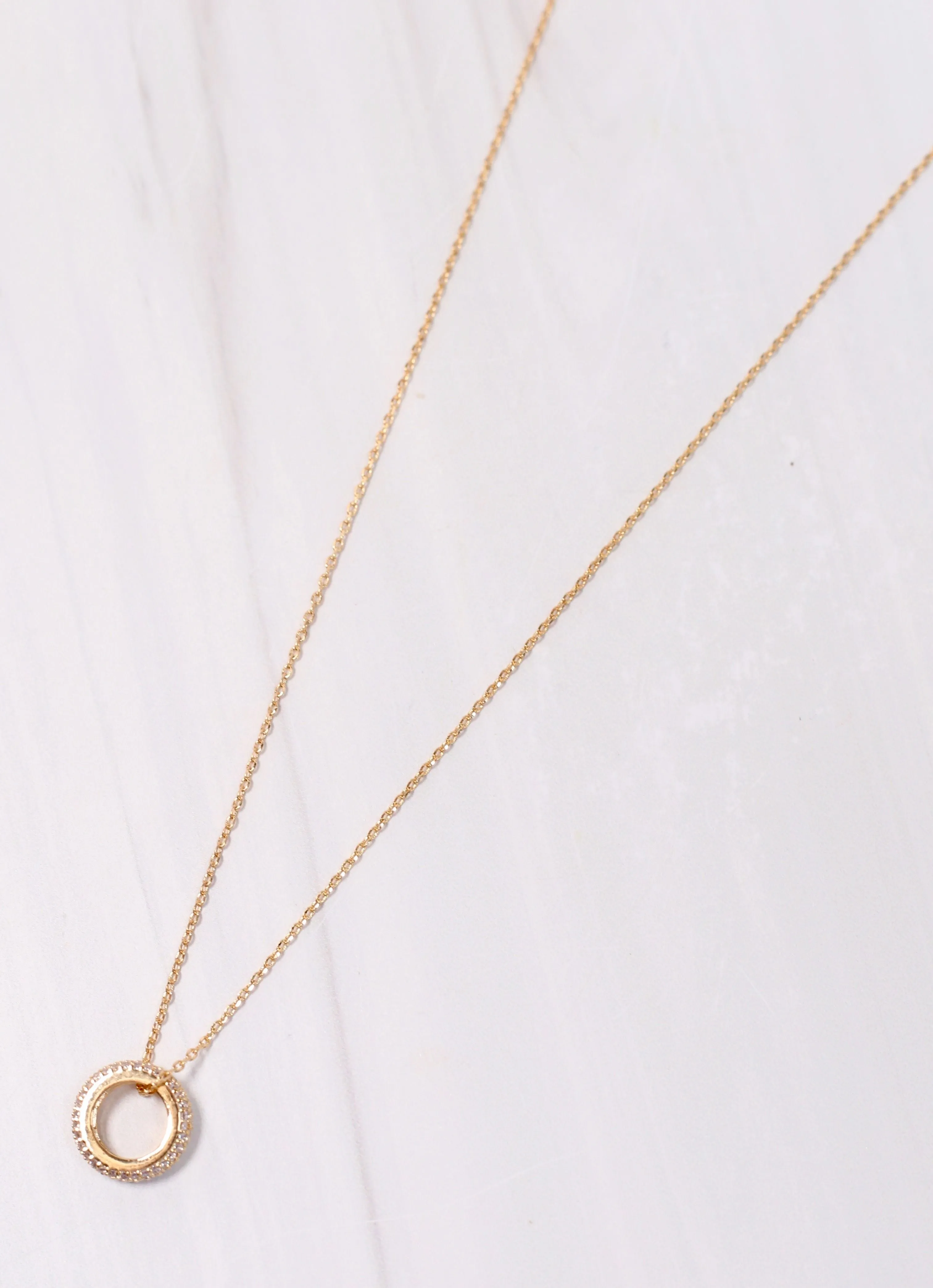 Small Joys CZ Necklace GOLD