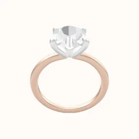 Solitaire Engagement Ring With Low Set Four Prong Head